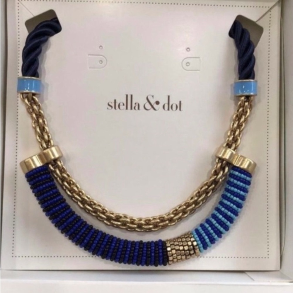 stella & dot ~ marine collar statement necklace